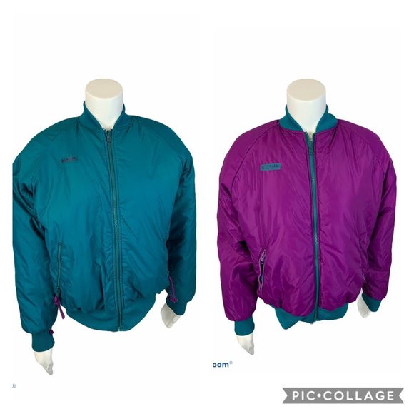 Columbia Jackets & Blazers - Vintage Columbia reversible puffer coat size M